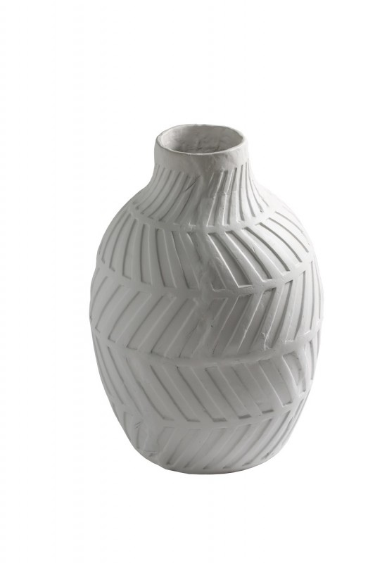 G1FY VASE WHITE ECOMIX KONGO DIA40X60 8KG 330EURO